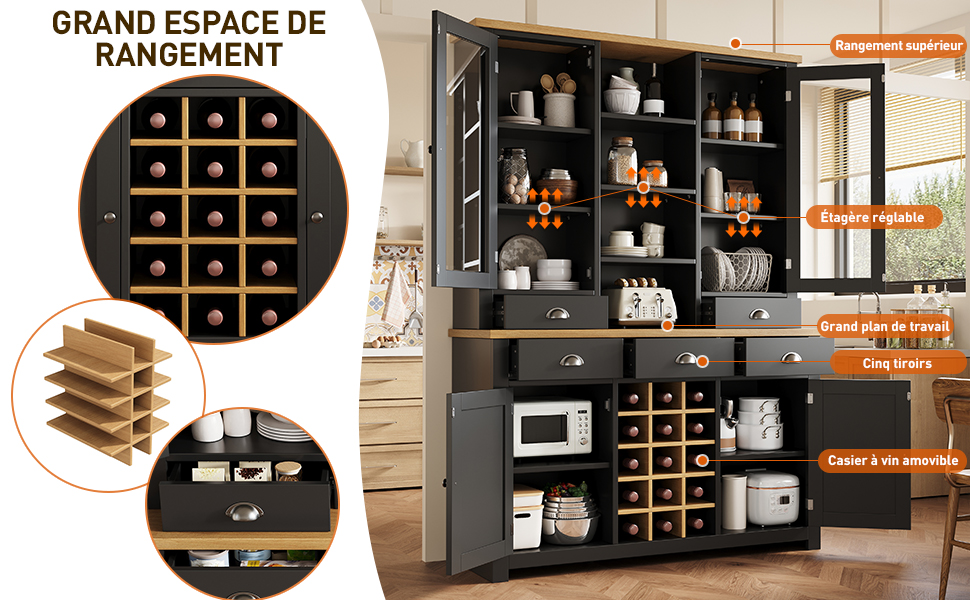 Armoire cuisine robuste et facile d'entretien