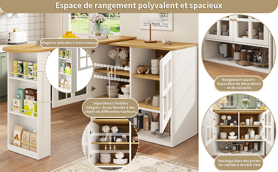 Table haute structure stable anti-déformation résistante chocs