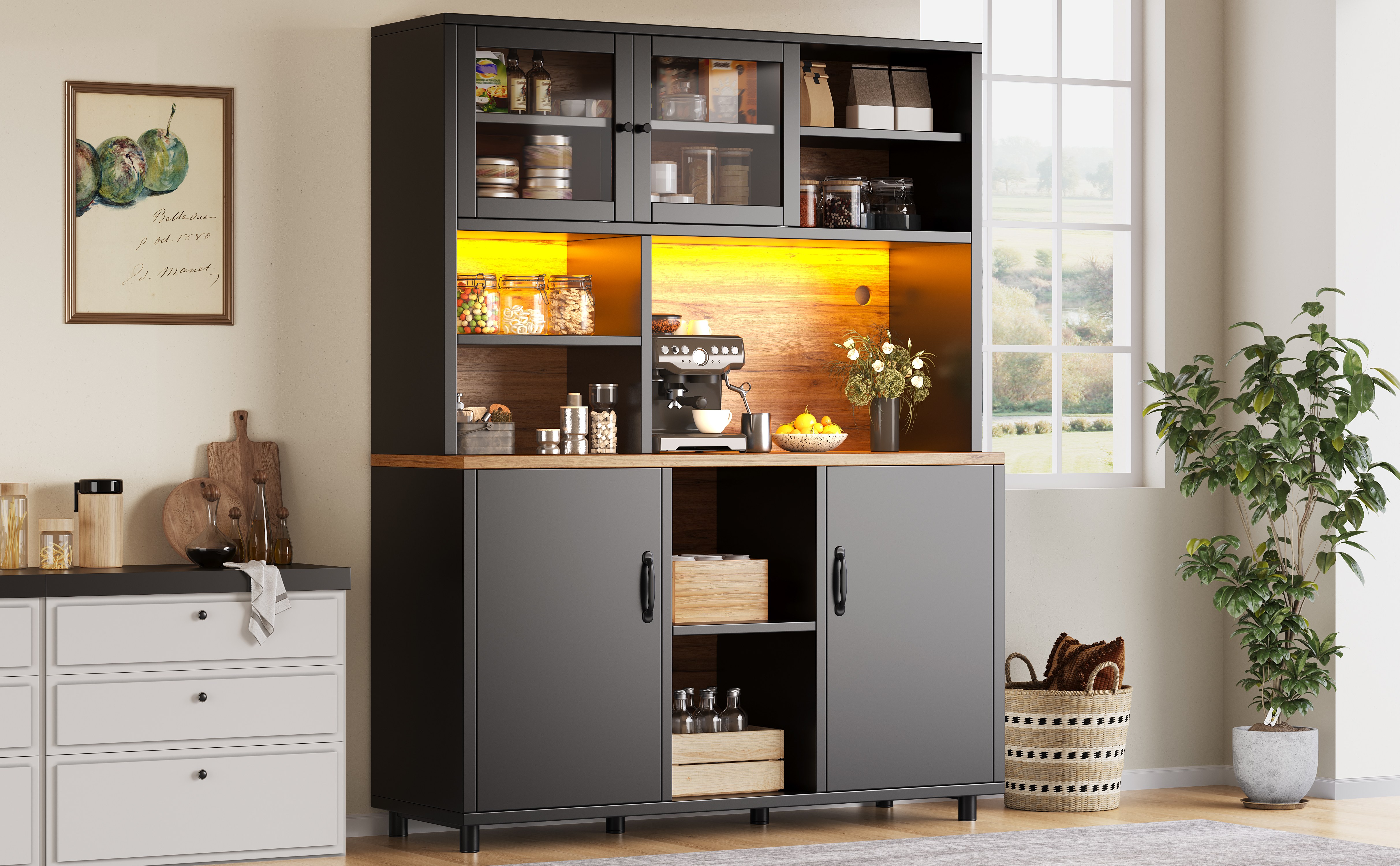Armoire haute LED vue 1