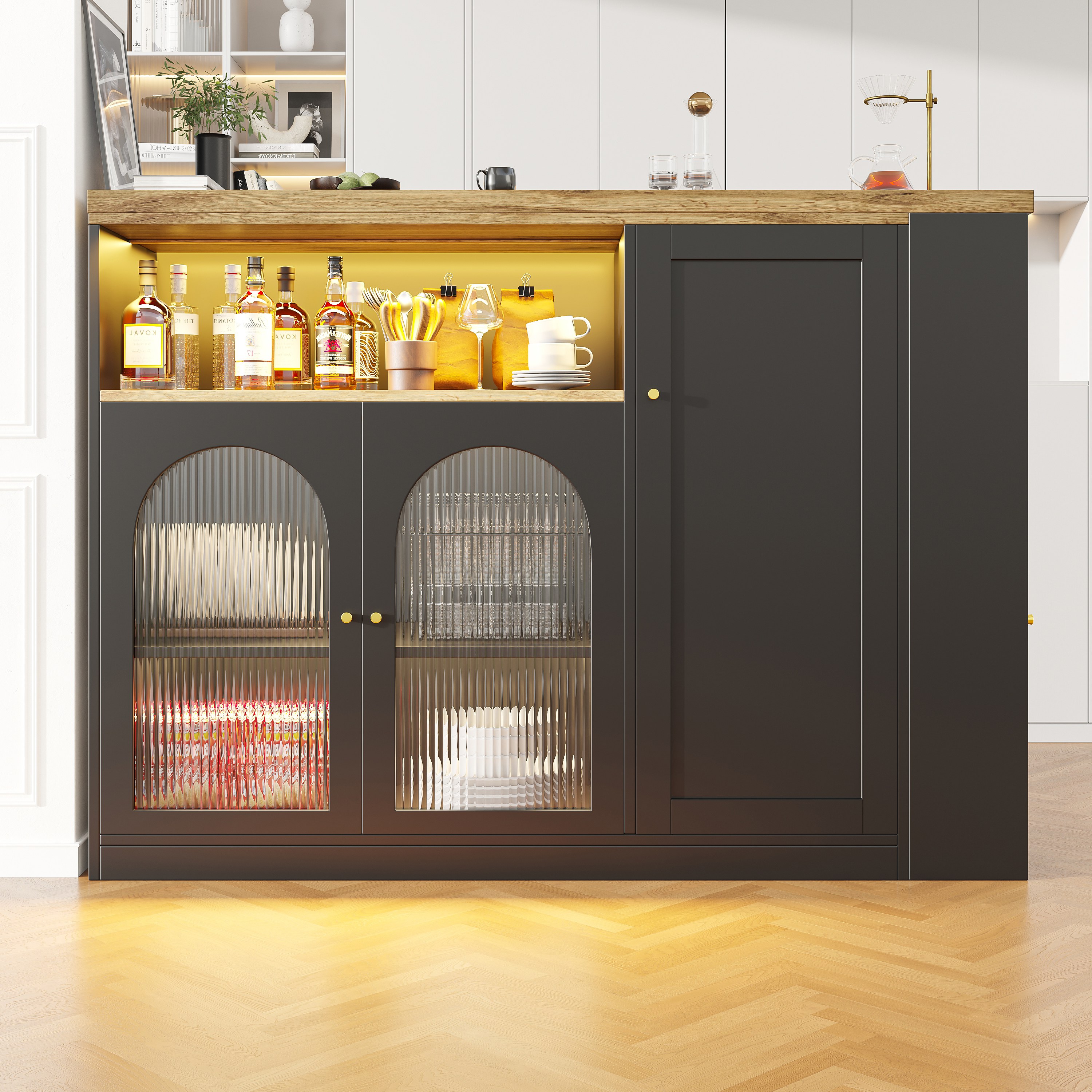 Table bar espace de rangement multifonctionnel