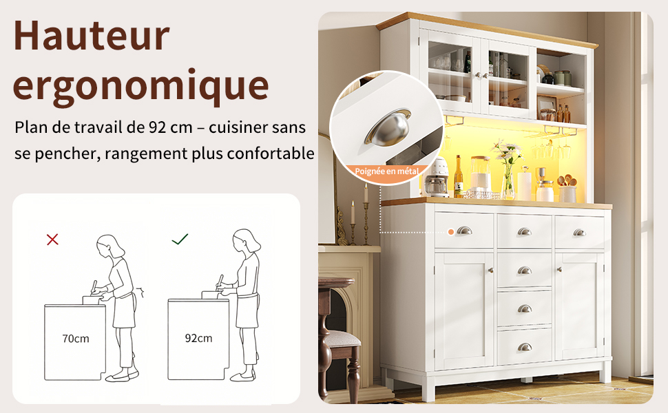 Buffet avec rangement spacieux