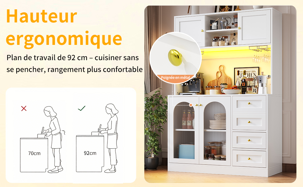 Buffet avec rangement polyvalent
