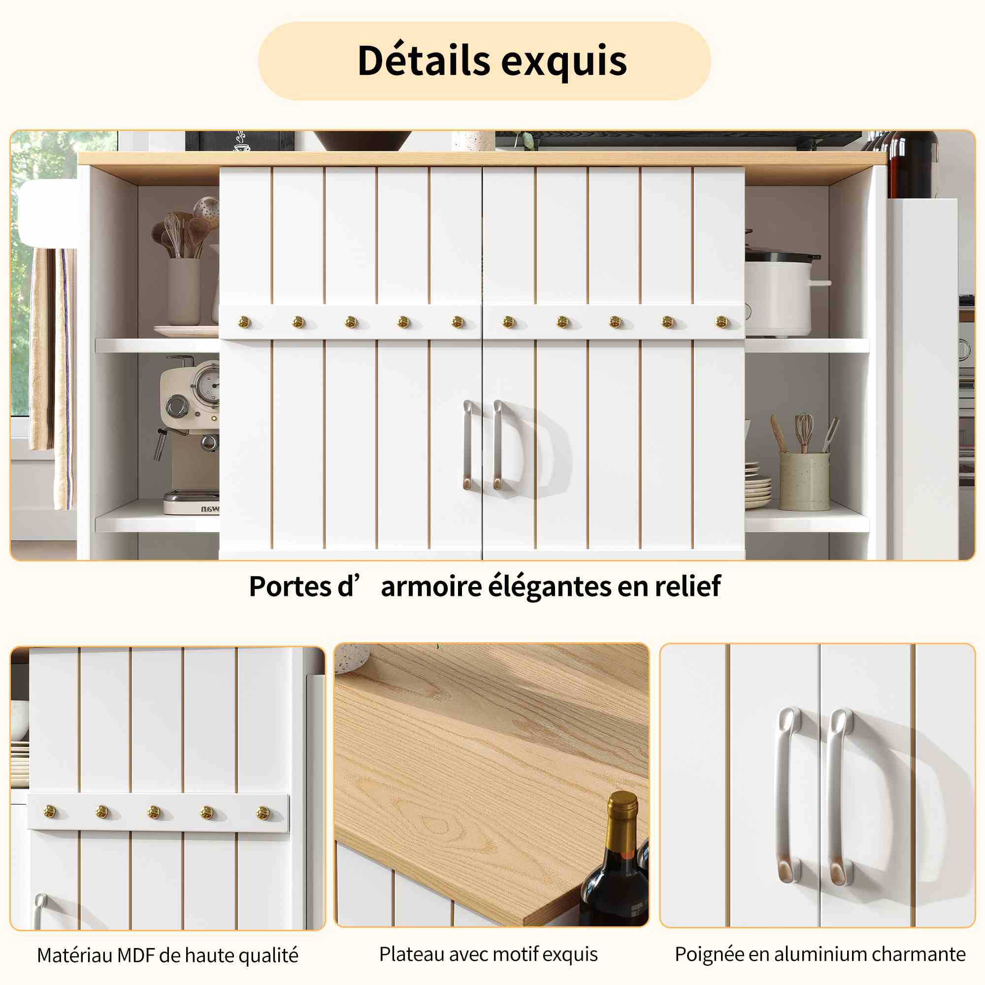 Détail des portes coulissantes