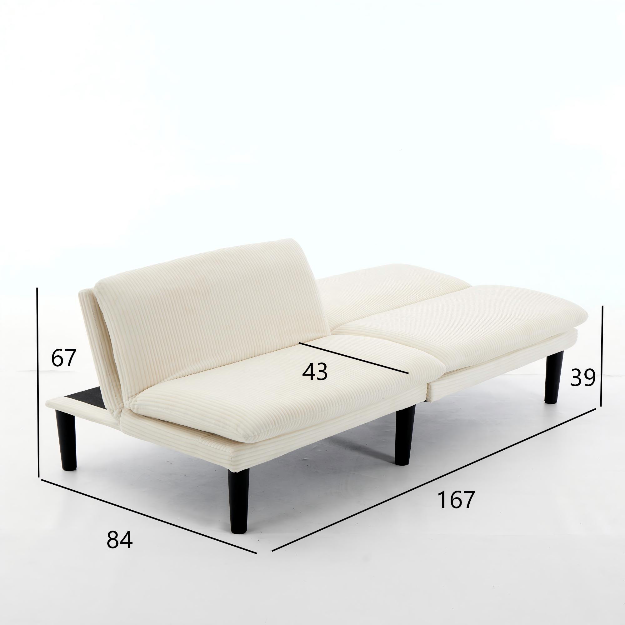 Transformation lit canapé blanc 180°