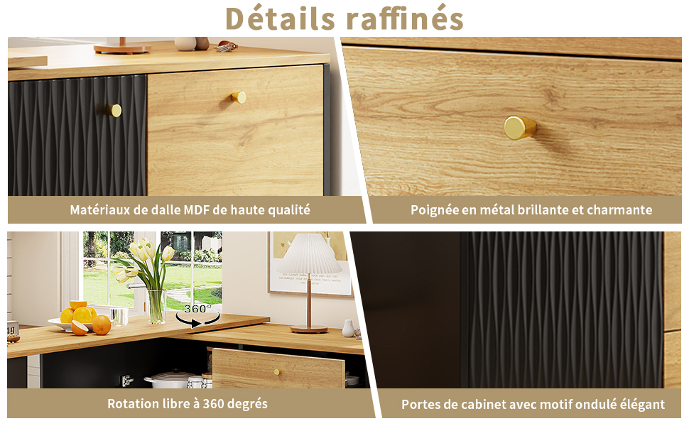 Table bar plateau à snacks pratique