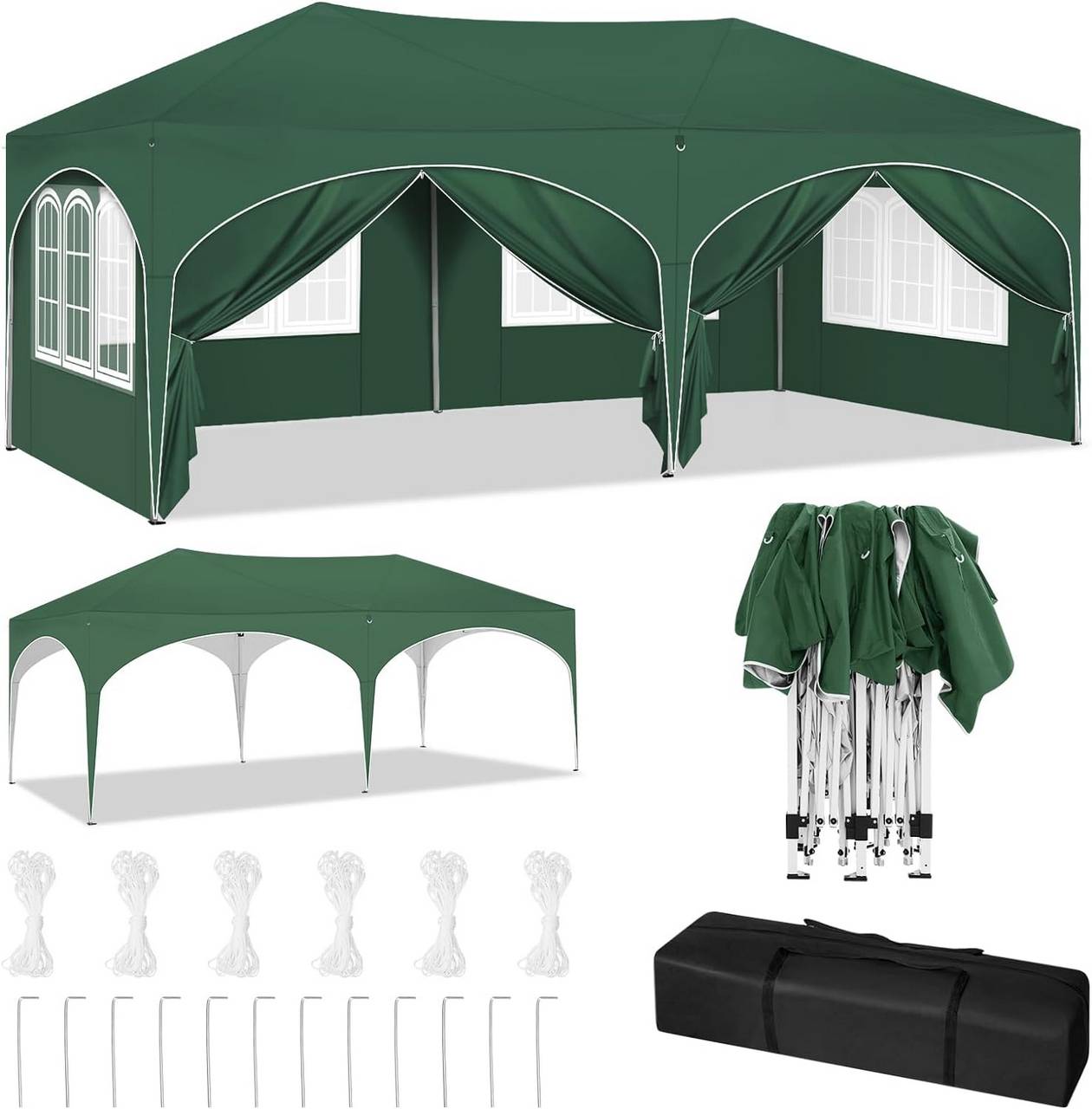 Gazebo 3x6m Gris