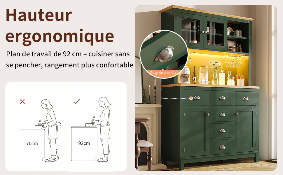 Buffet avec rangement spacieux