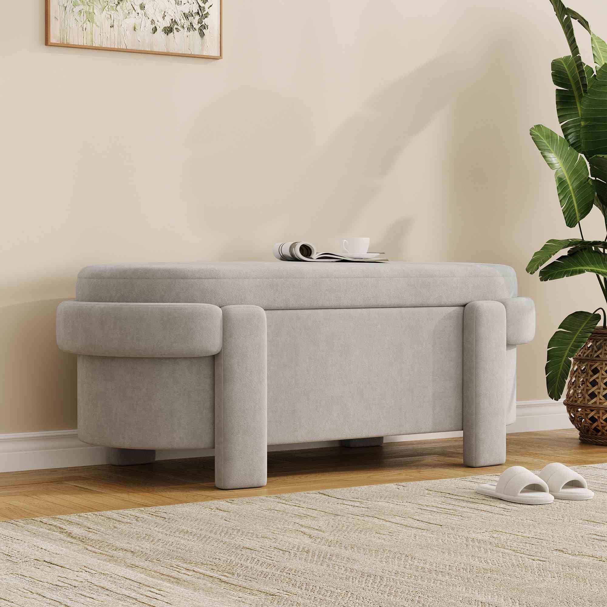 Banc rembourré - Assise confortable