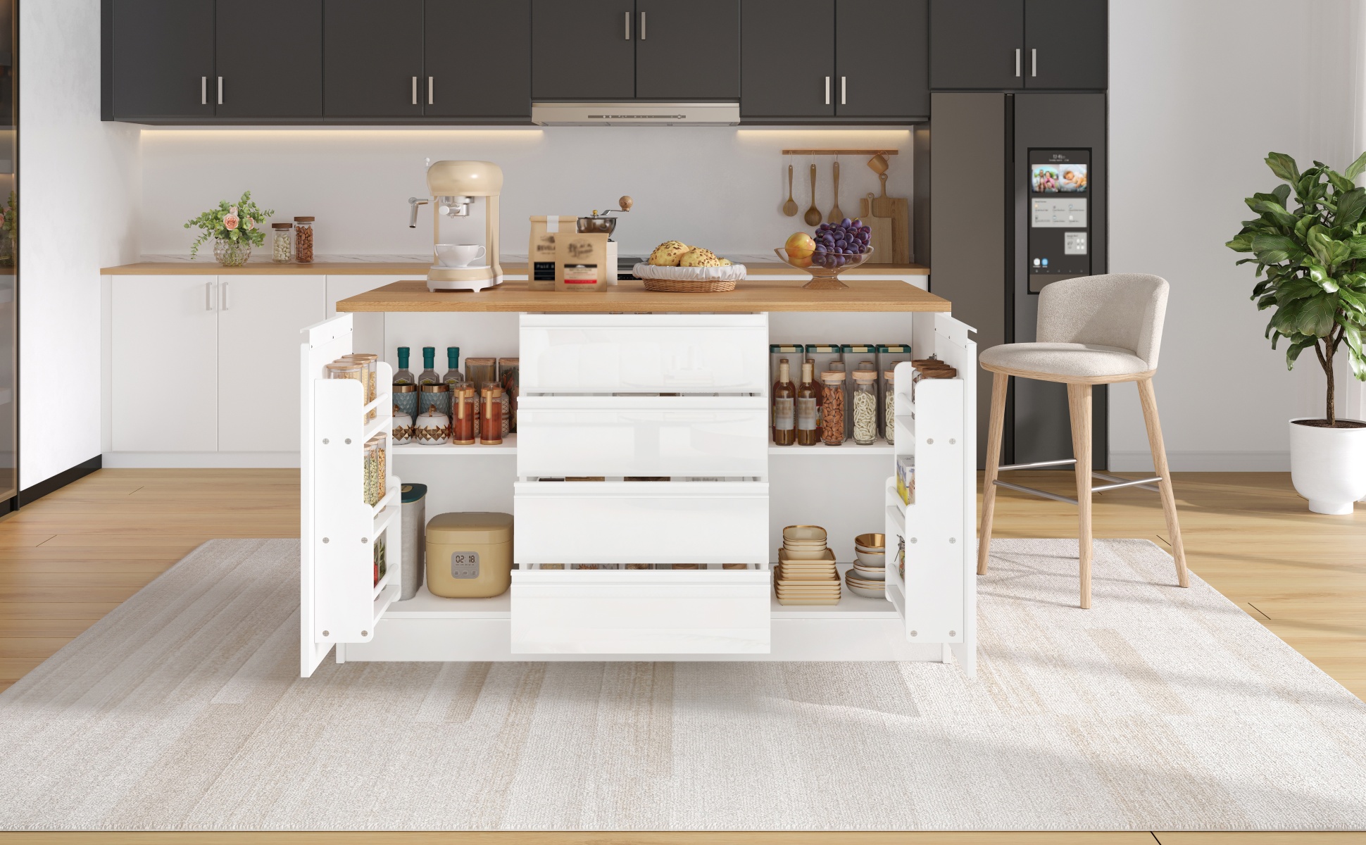 Îlot cuisine extensible 1