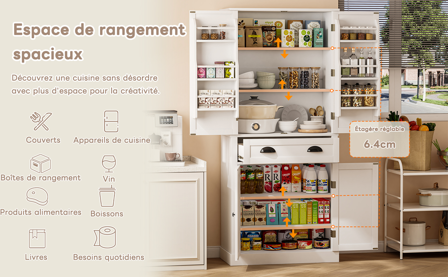Armoire rangement noire 1
