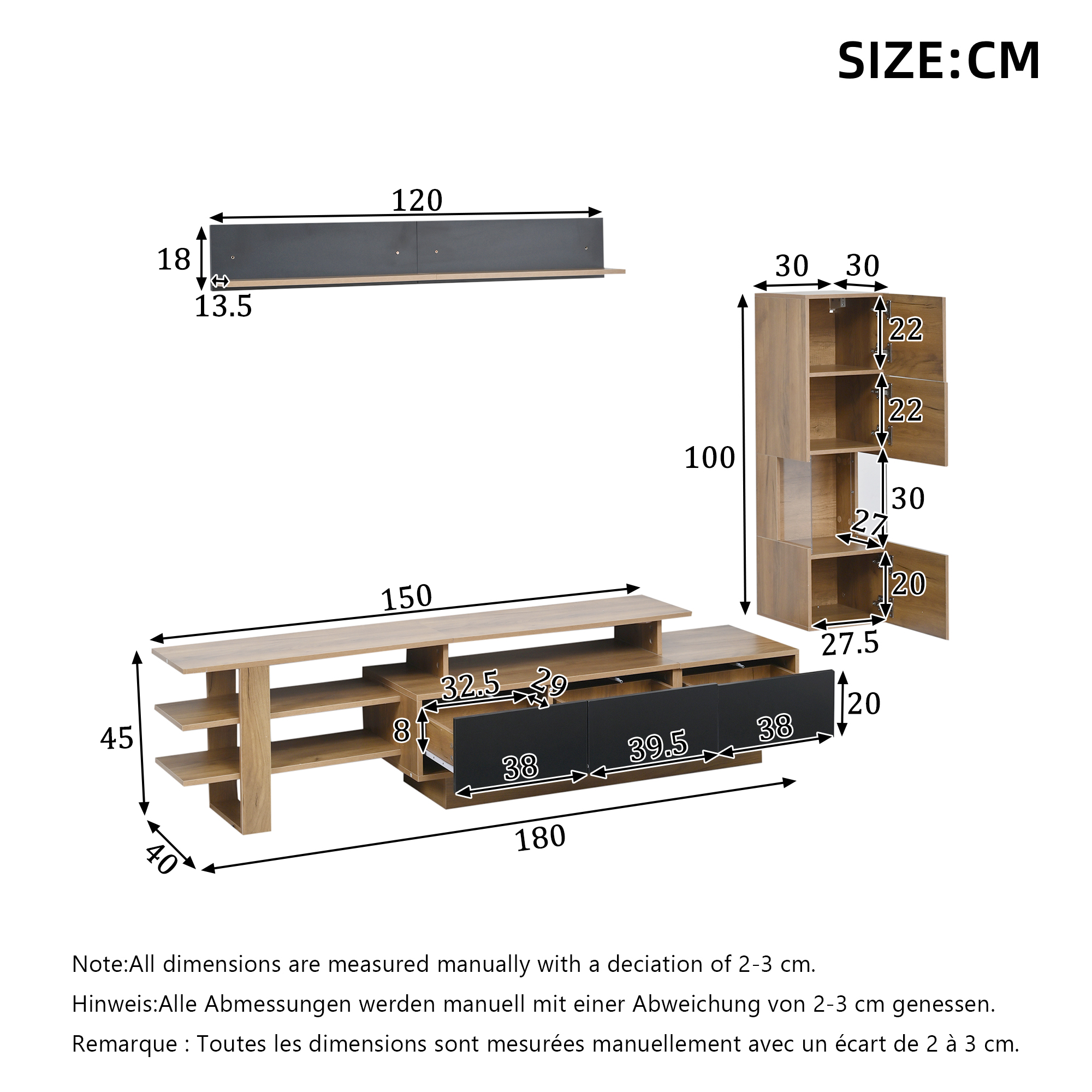 Dimensions détaillées