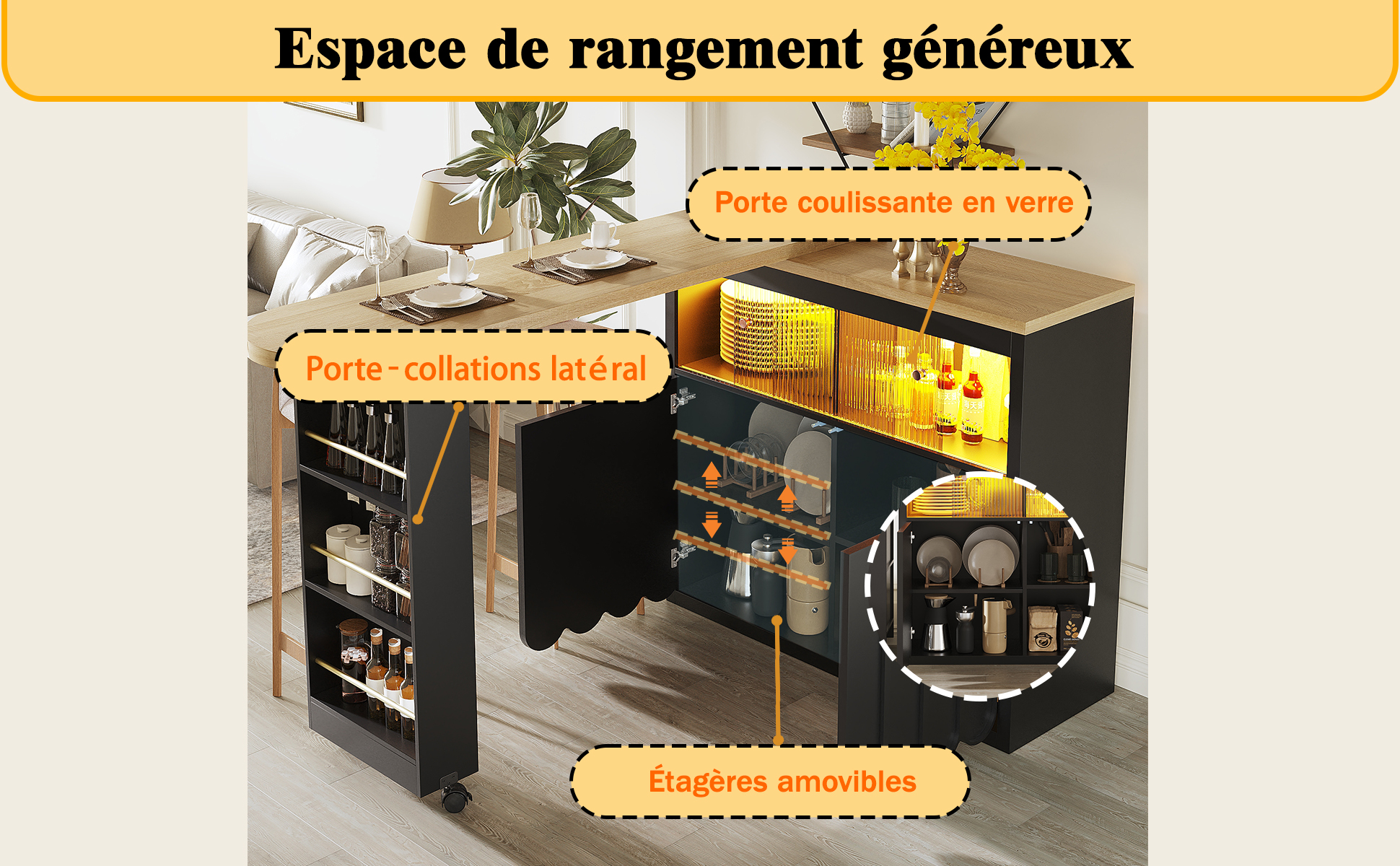 Table bar mobile vue 4