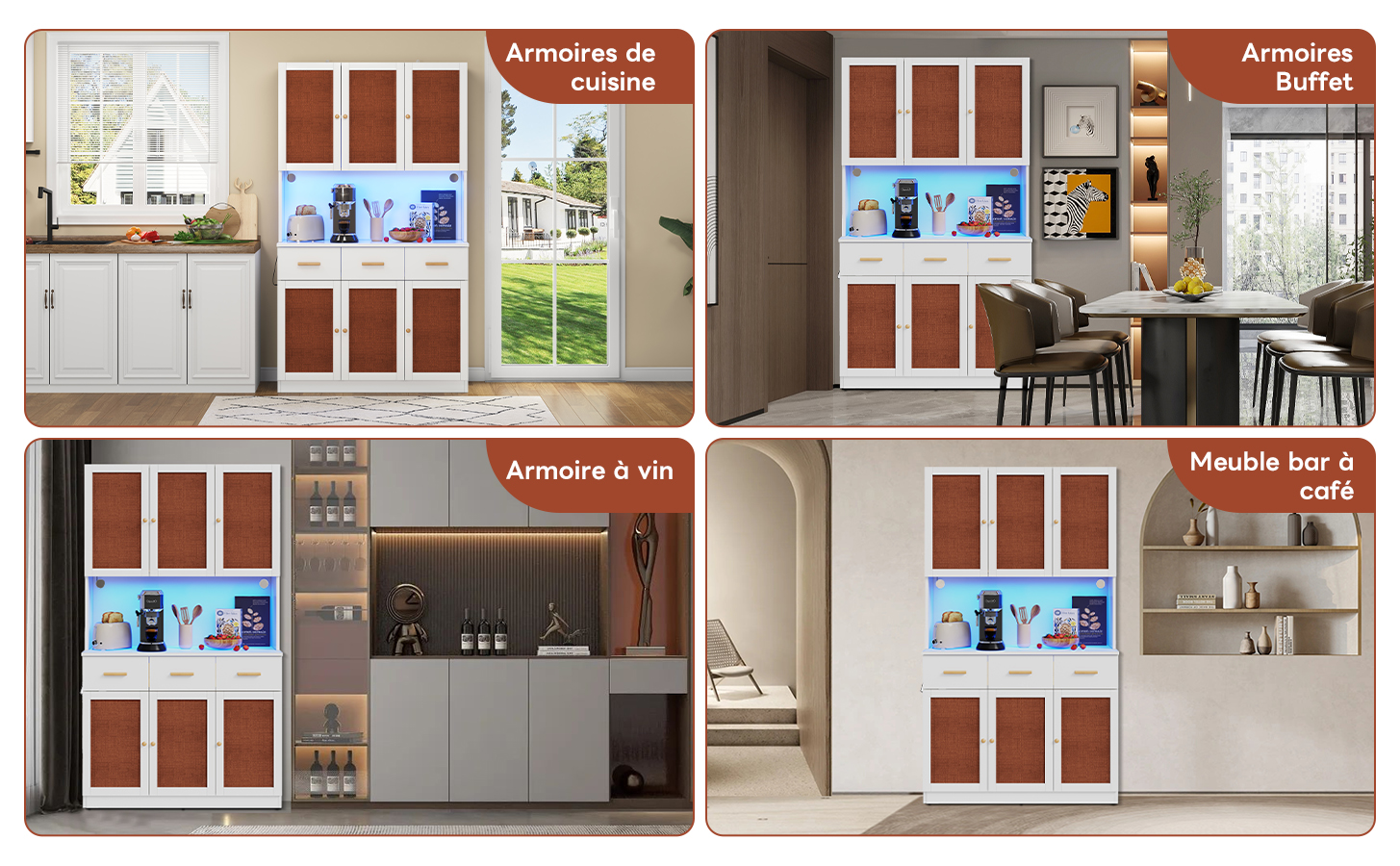 Buffet style campagne moderne esthétique élégante