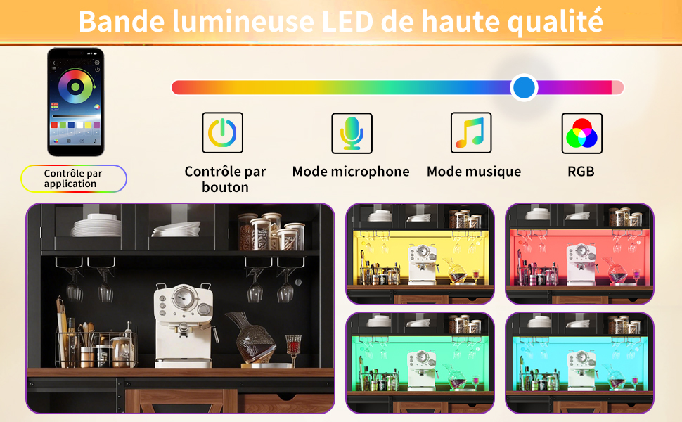 Placard avec portes coulissantes en verre