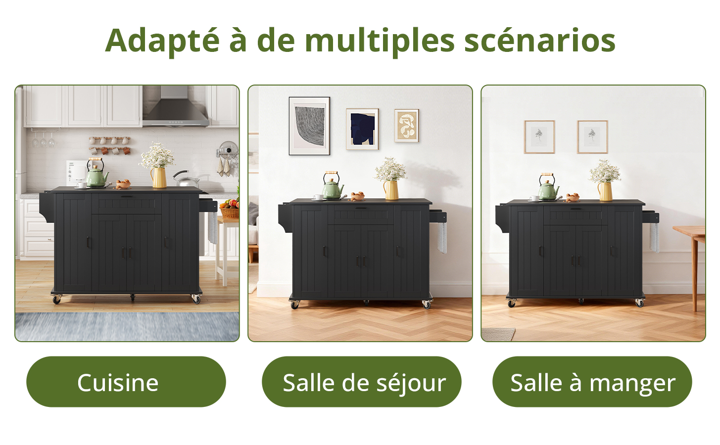 Chariot von cuisine mit Design von rangement polyvalent