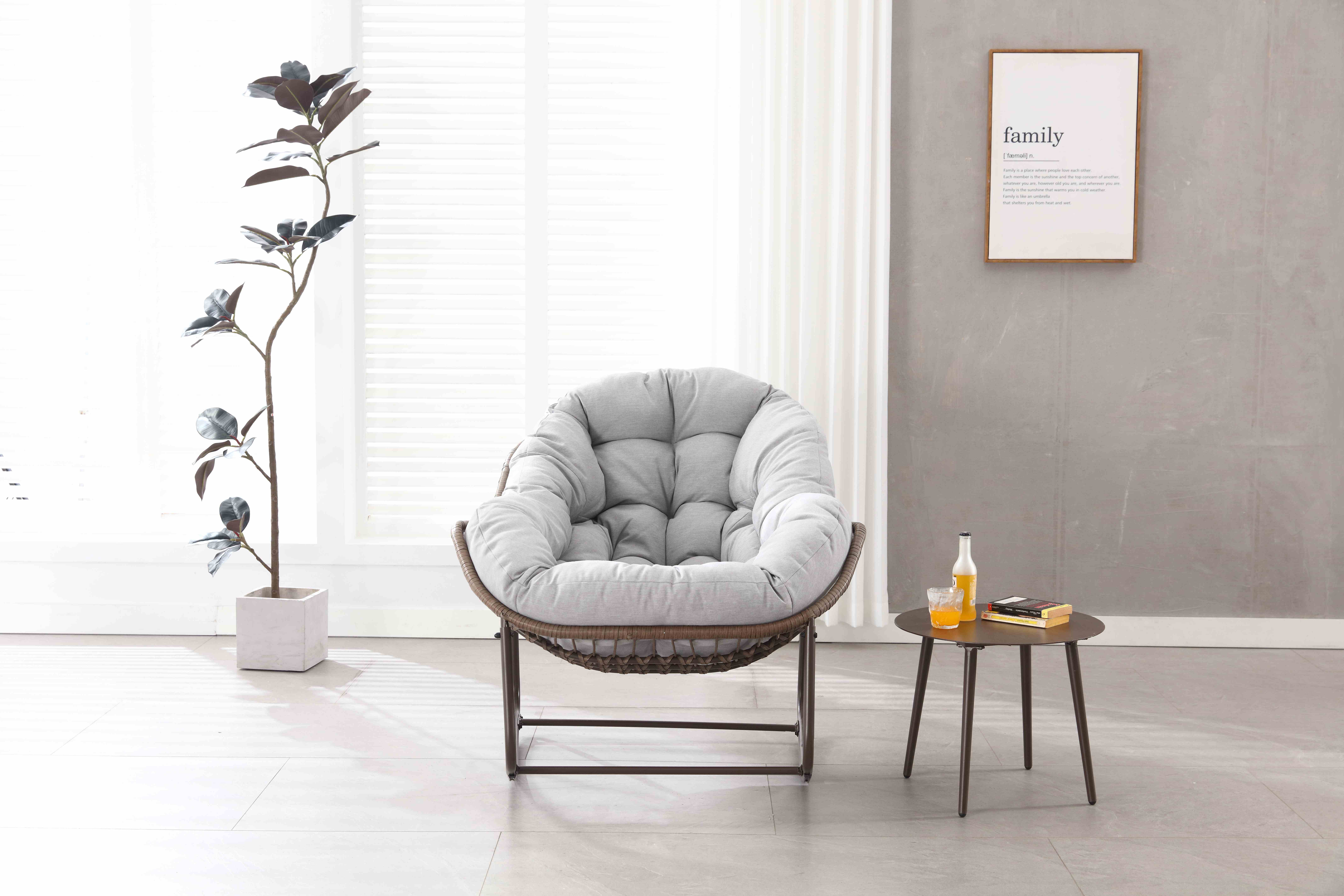 Confort coussin gris clair fauteuil bascule