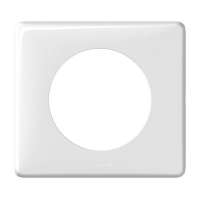 Legrand Céliane - Plaque de finition 1 poste Yesterday - Blanc - 066631