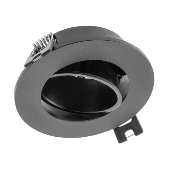 GTV Lighting - Support de spot plafond - rond - Noir - Ø90 mm - Réf : OP-LINTOK-00