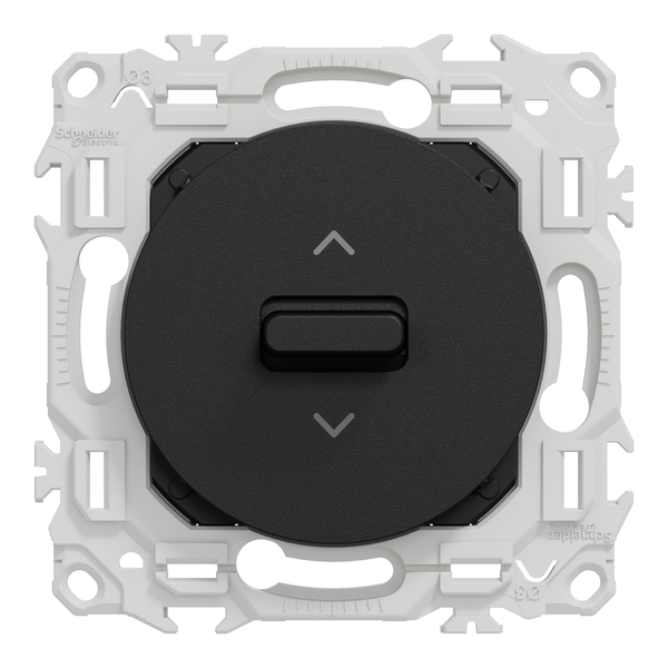 Schneider - Odace 2025 - LOT de 10 Interrupteurs ou poussoir 3 positions à levier - Noir onyx - Réf : S940208 x 10 - Vue de face