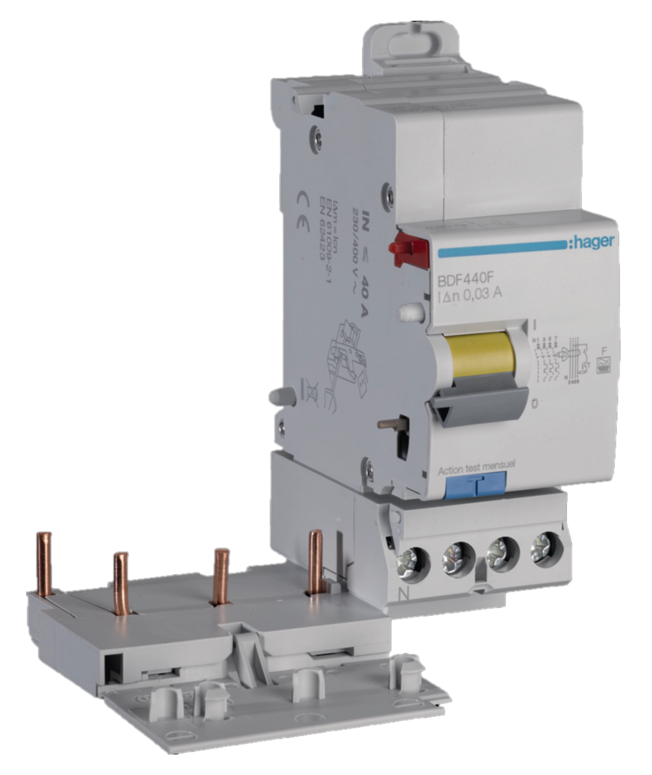 Bloc différentiel Hager BDF440F