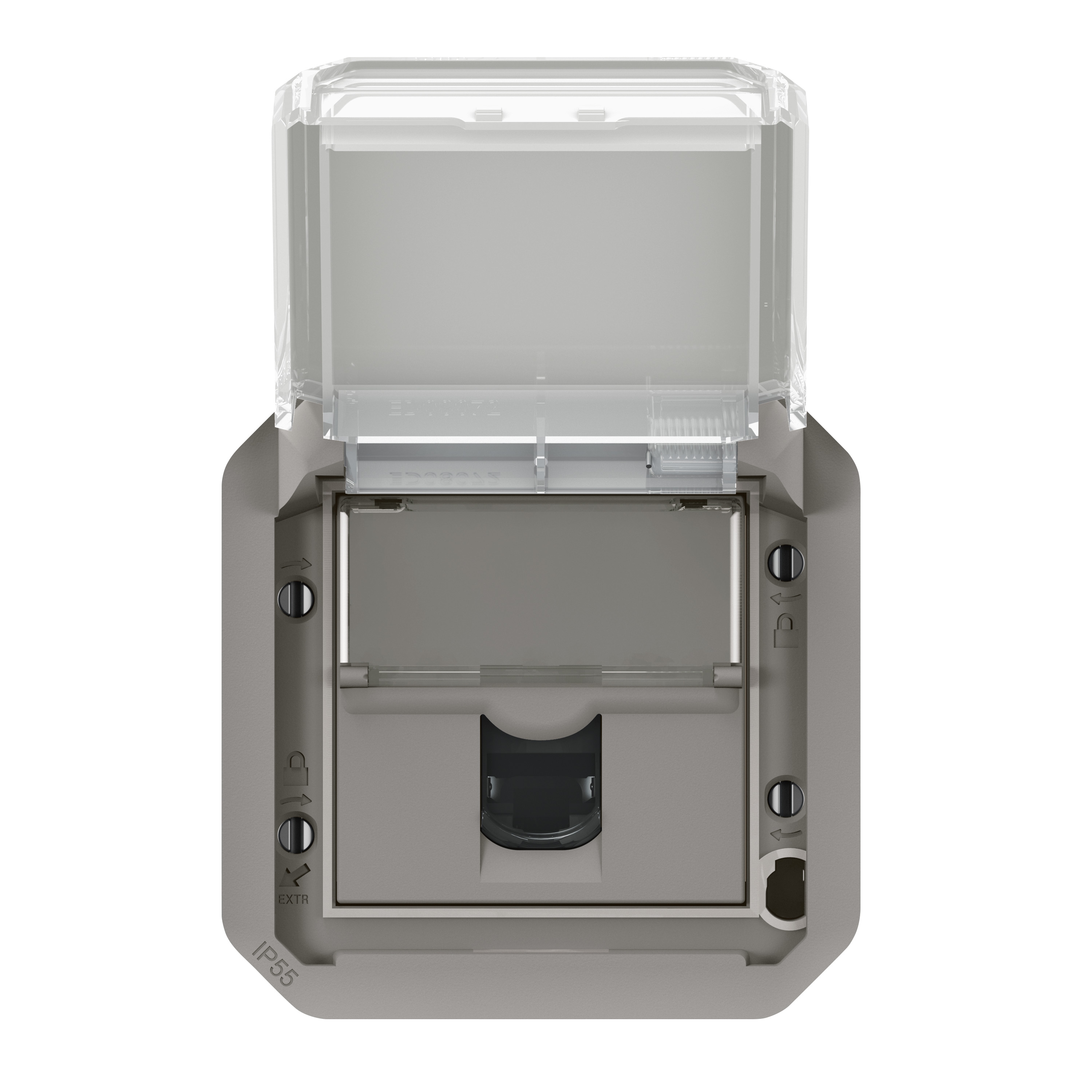 Legrand - Interrupteur / va-et-vient étanche Plexo prêt à poser saillie - 10AX - 250V - IP55 - IK08 - Gris - Réf : 069711L