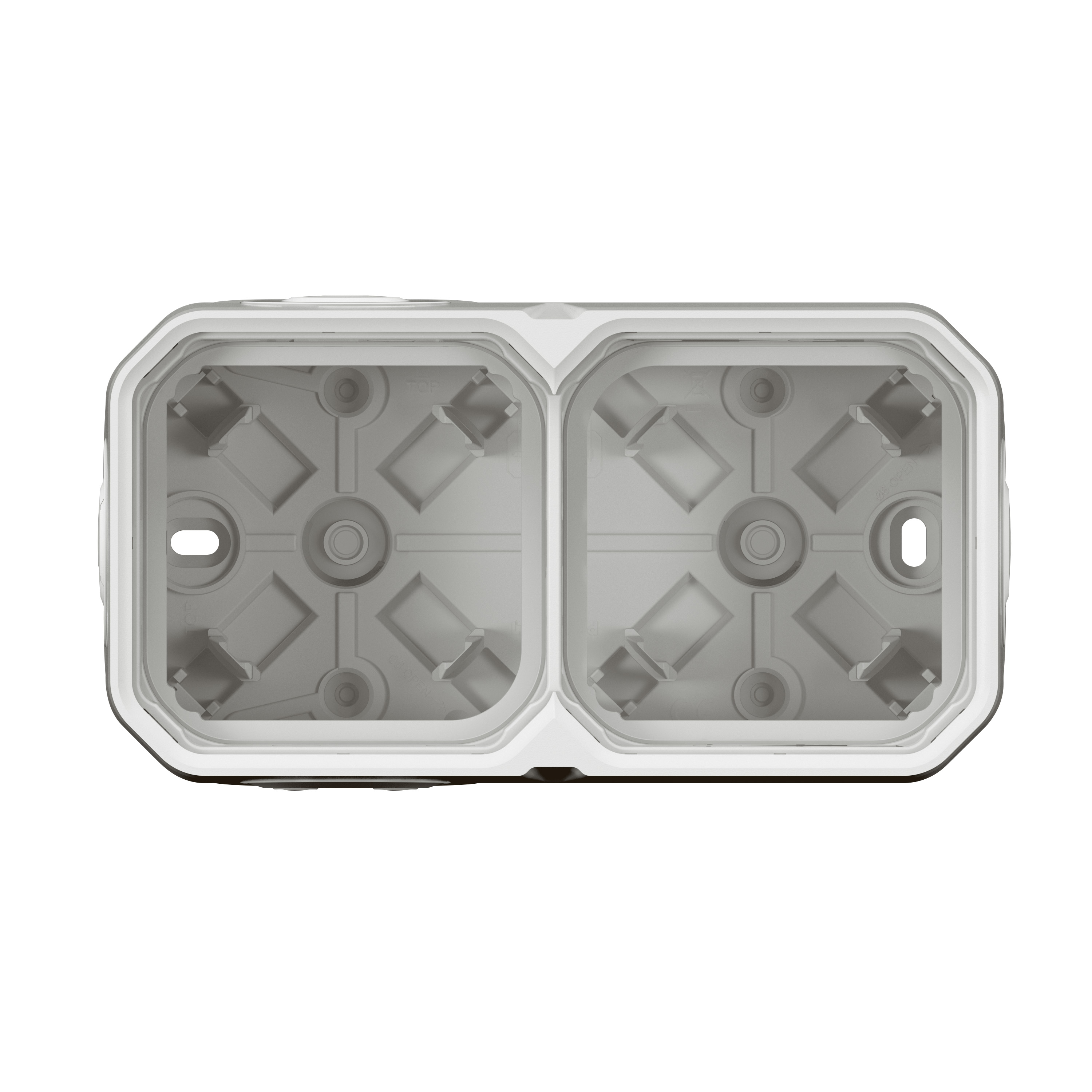 Legrand - Plexo L - Boîtier saillie étanche composable - 2 postes - horizontal/vertical - blanc - Réf : 069690L