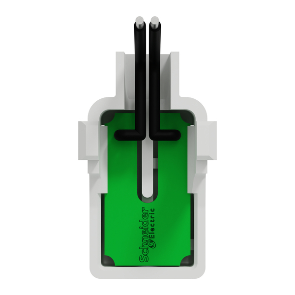 Schneider - Odace 2025 - LOT de 10 LED verte 1,5mA 250V à câbler - Lumineux/témoin - Forte luminosité - Réf : S989292 x 10 - Vue de dos