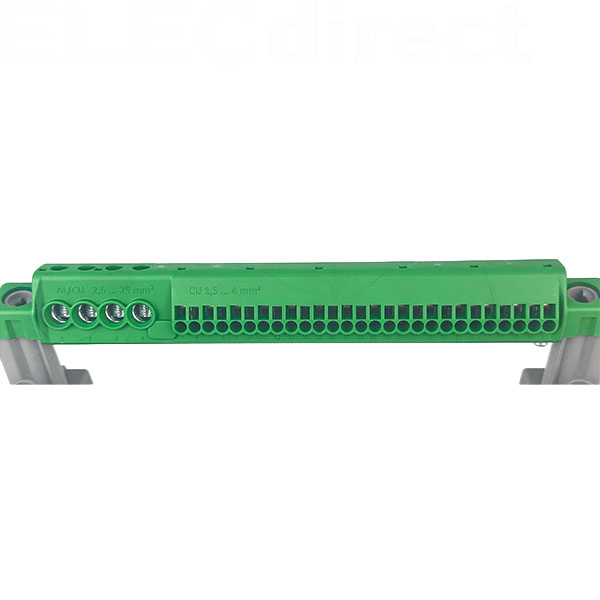 Digital Electric - coffret modulaire 4 rangées 13 modules - rail DIN et bornier de terre - Réf : 07814 - Vue intérieure