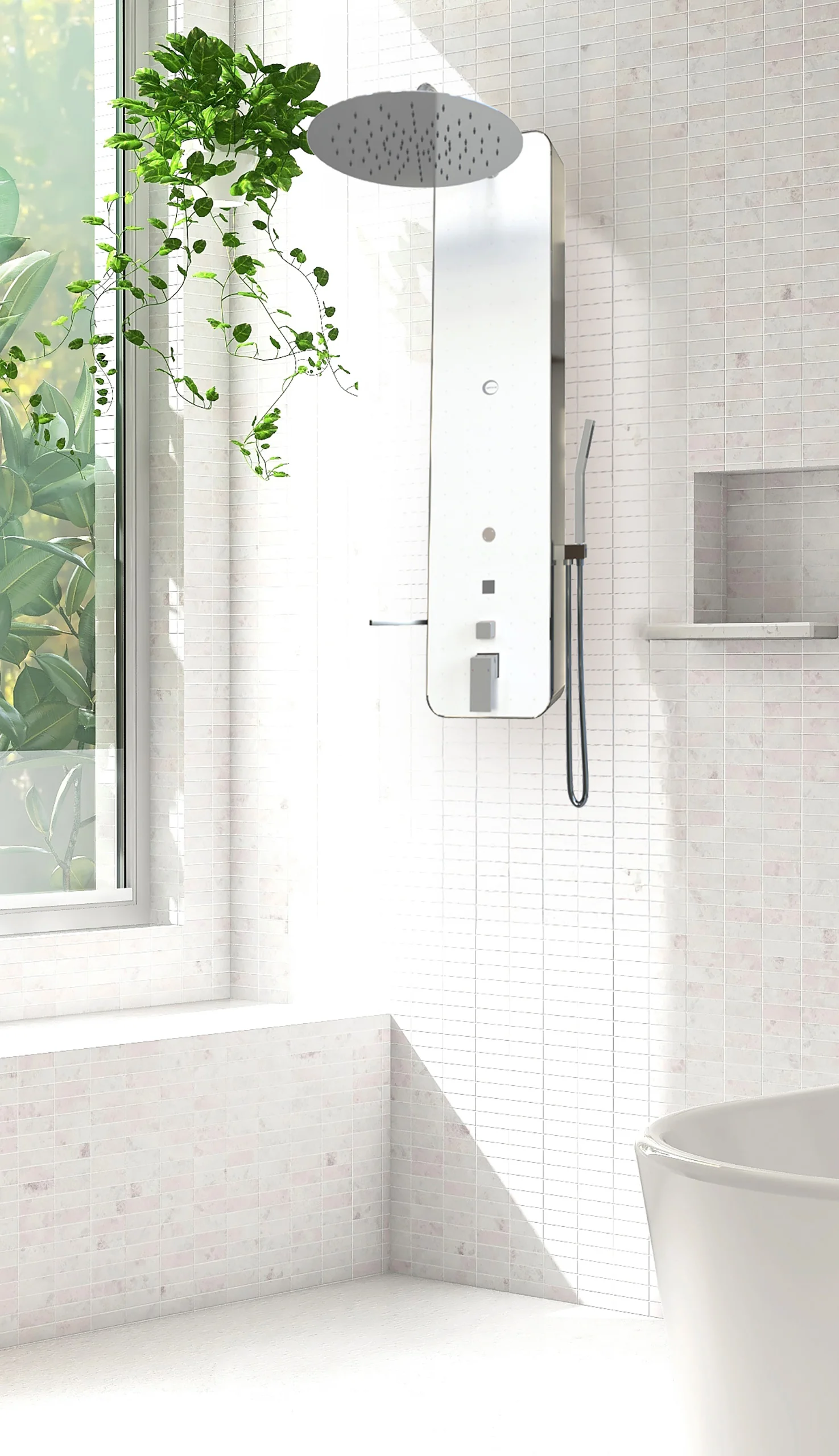 Opty-O - Colonne de douche - Blanc - Réf : OPT00002
