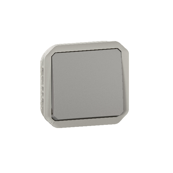Legrand - Plexo L - Double interrupteurs ou Va et vient - Saillie - Gris - Ref. : 069672L+069511Lx2