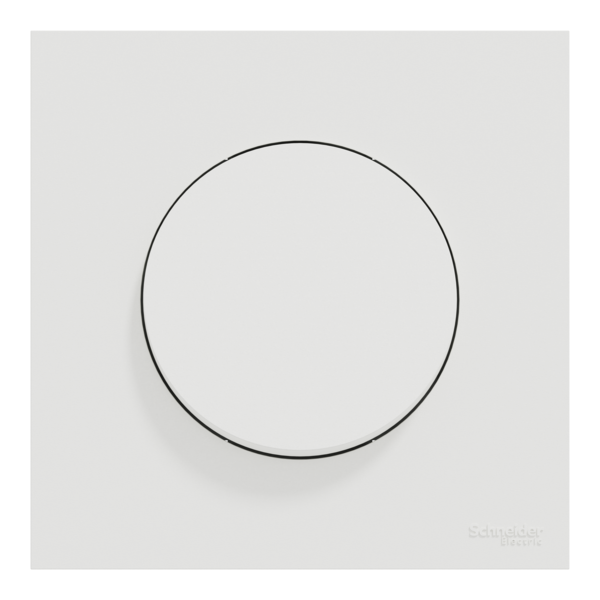 Schneider - Odace 2025 - Va-et-vient ou poussoir + plaque de finition - Blanc craie - Réf : S920204-P - Vue de face
