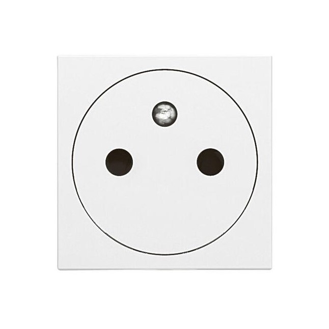 Legrand Mosaic L -Prise de courant 2P+T 16A Surface - Bornes auto - Blanc - Réf : 077111L