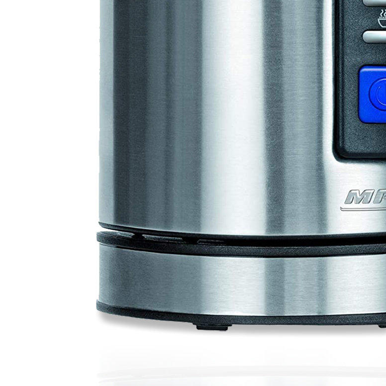 MPM MKW-03M Espumador de Leche Automático Batidor de leche Eléctrico 500W Vaporizador y Calentador Leche 500 ml Hace Espuma en Caliente-Frío, Tapa Transparente, Acero Inoxidable