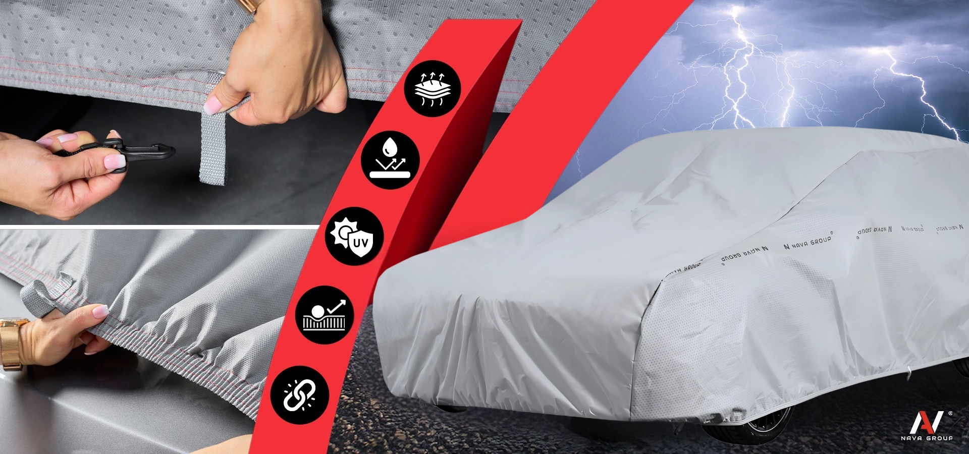 Housse De Protection Anti-grêle 7 Mm Pour Voiture à Hayon 355