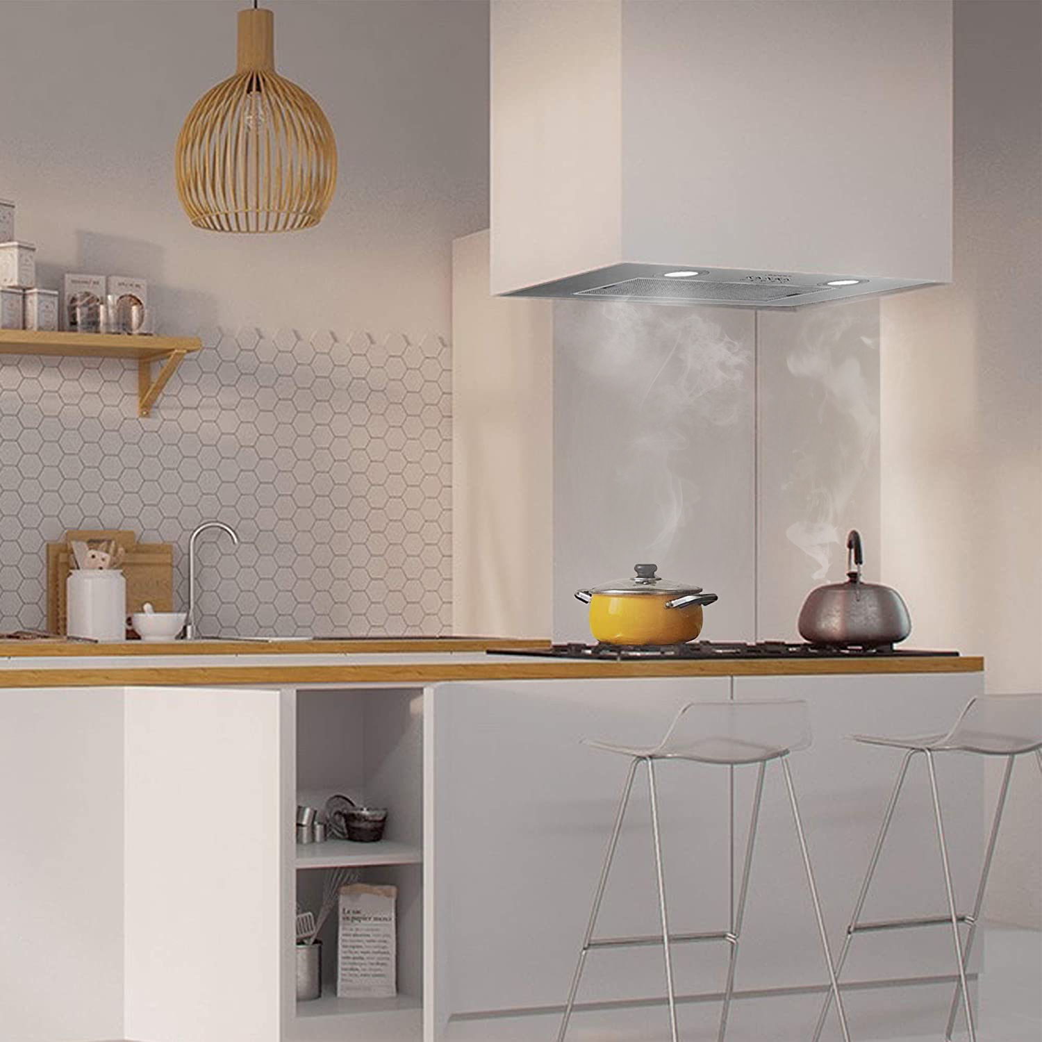 CIARRA HOTTE ENCASTRABLE 52CM EVACUATION