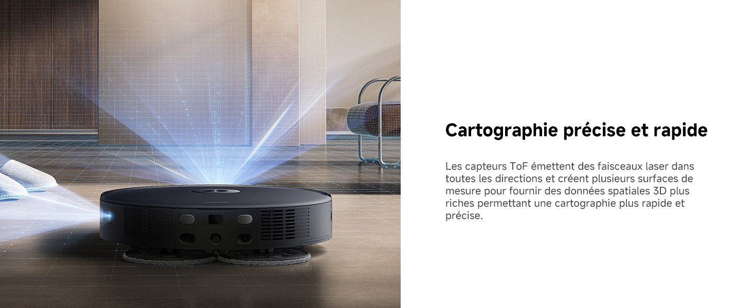 Robot aspirateur en action