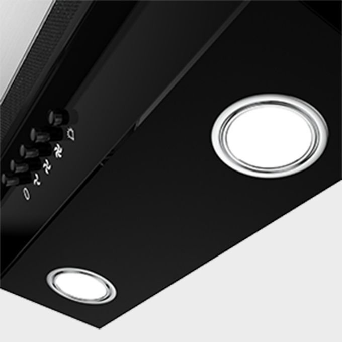 ciarra hotte inclinee 60cm noire