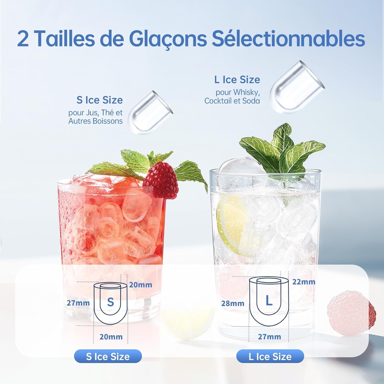 Machine à glaçons Silonn - Production efficace de glaçons en forme de balle