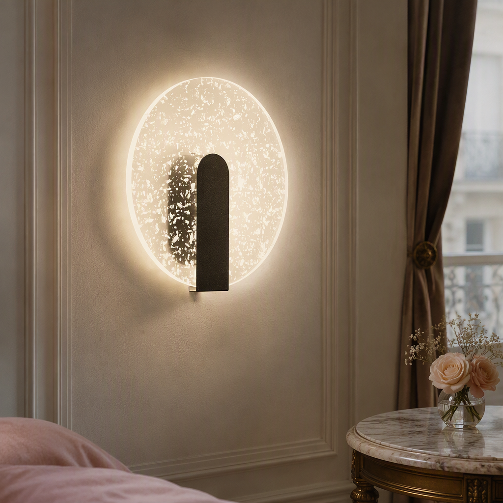 Applique a muro LED design rotondo decorativo