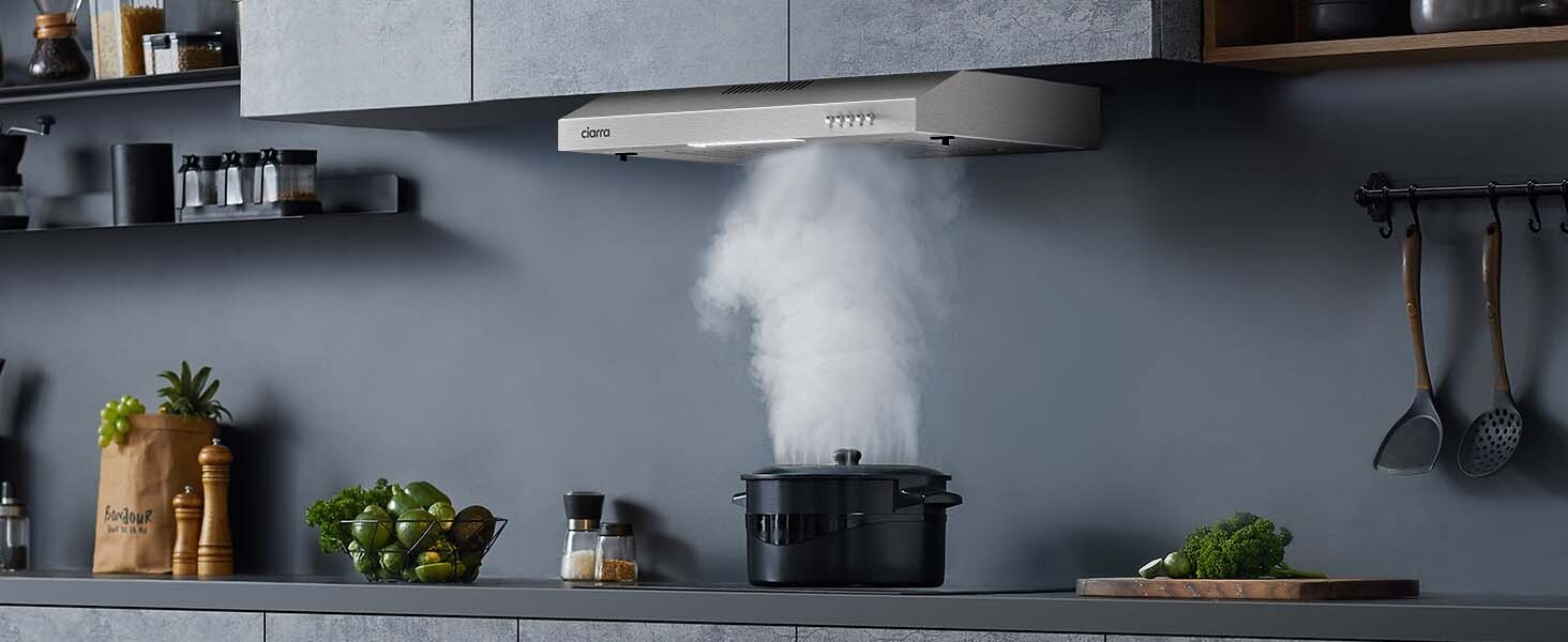 ciarra hotte visiere 60 cm inox