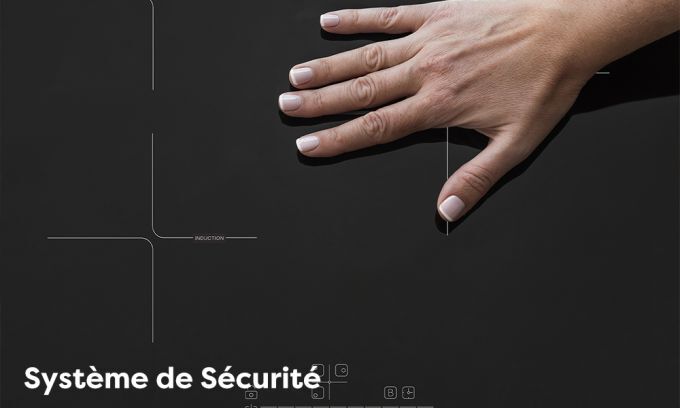 ciarra plaque induction securite enfants