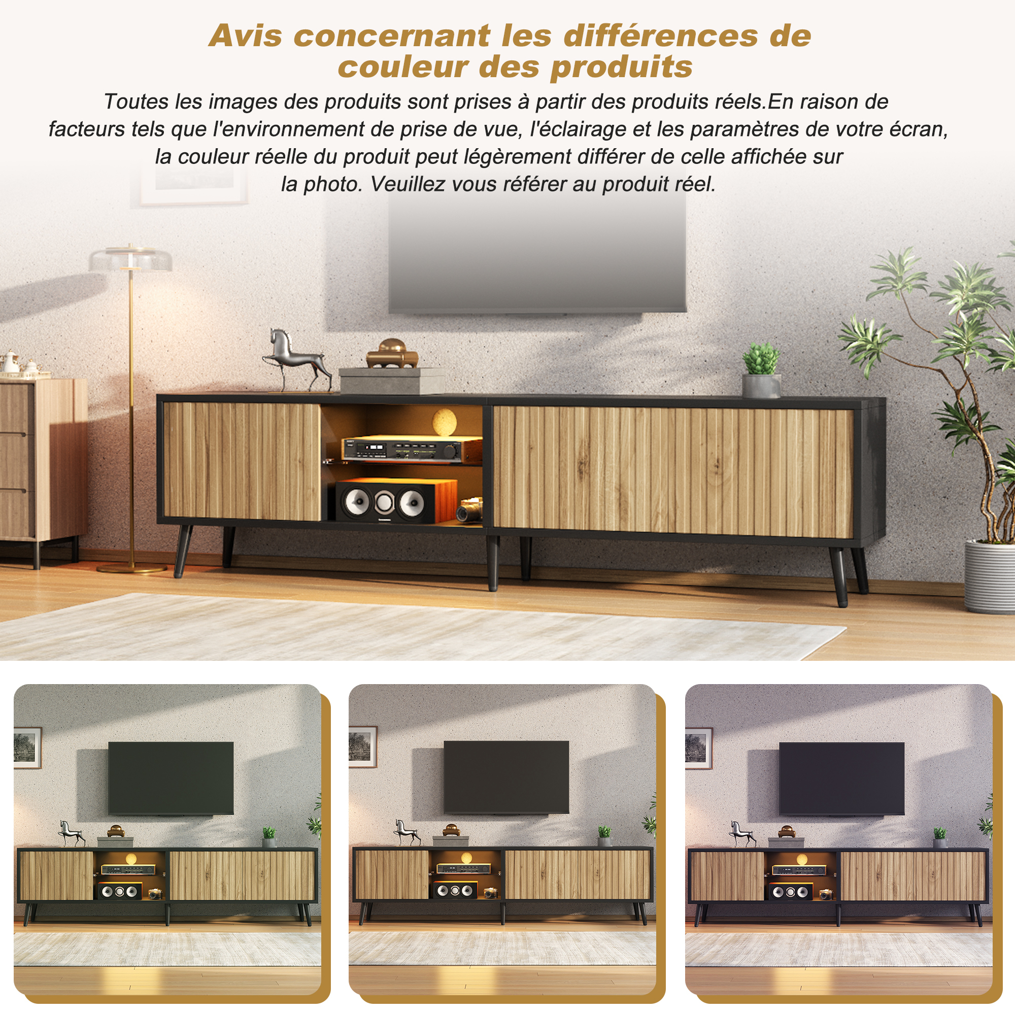Design bois et noir