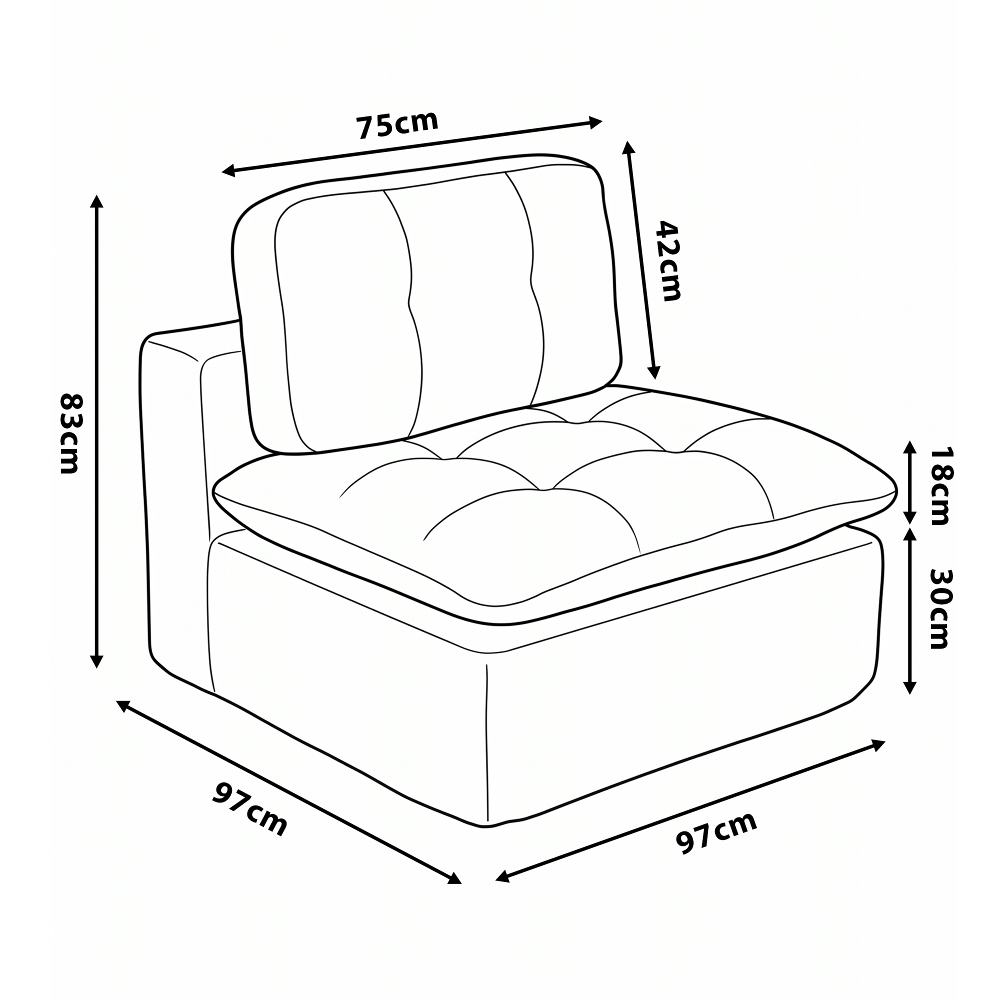 Dimensions module central