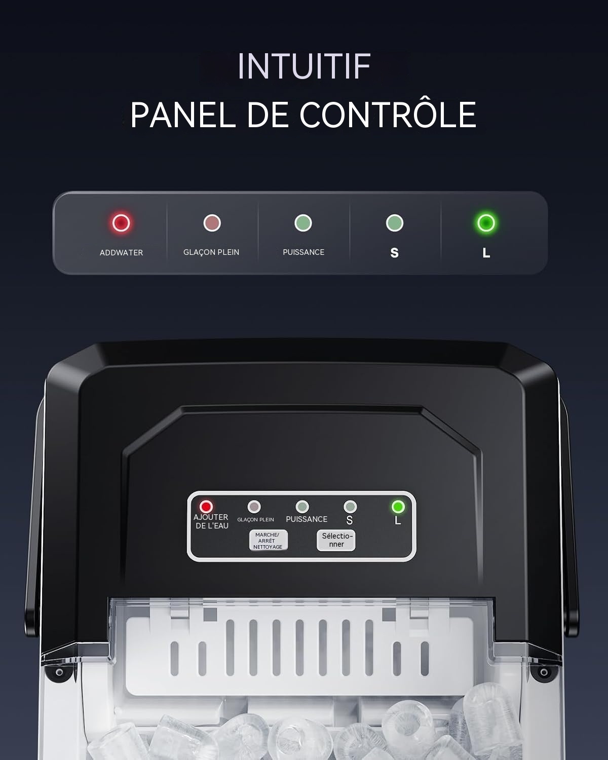 Machine à glaçons Silonn - Format compact et silencieux