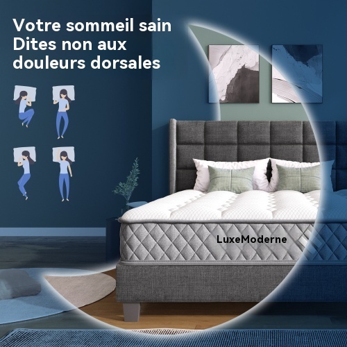 Matelas avec soutien orthopédique 7 zones