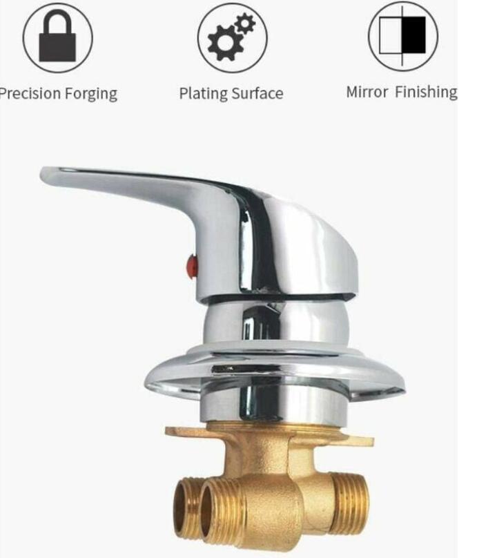 Carivent Mitigeur Cabine De Douche Robinet De Douche En Laiton Inverseur De Sortie Robinet Mitigeur De Douche Chromé Connecteur G1/2 Mitigeur D'eau Froide Et Chaude De Douche Pour Salle -Grohe || Hansgrohe Soldes Magasin