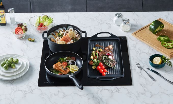 ciarra plaque induction 4 zones modulable