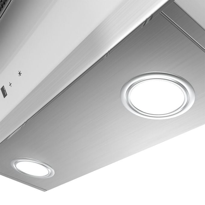 hotte inclinee led lampe