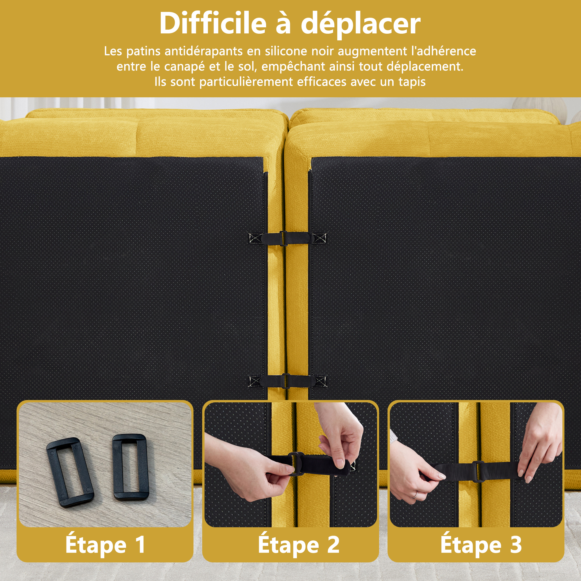 Modules connectables du canapé 3+1 places