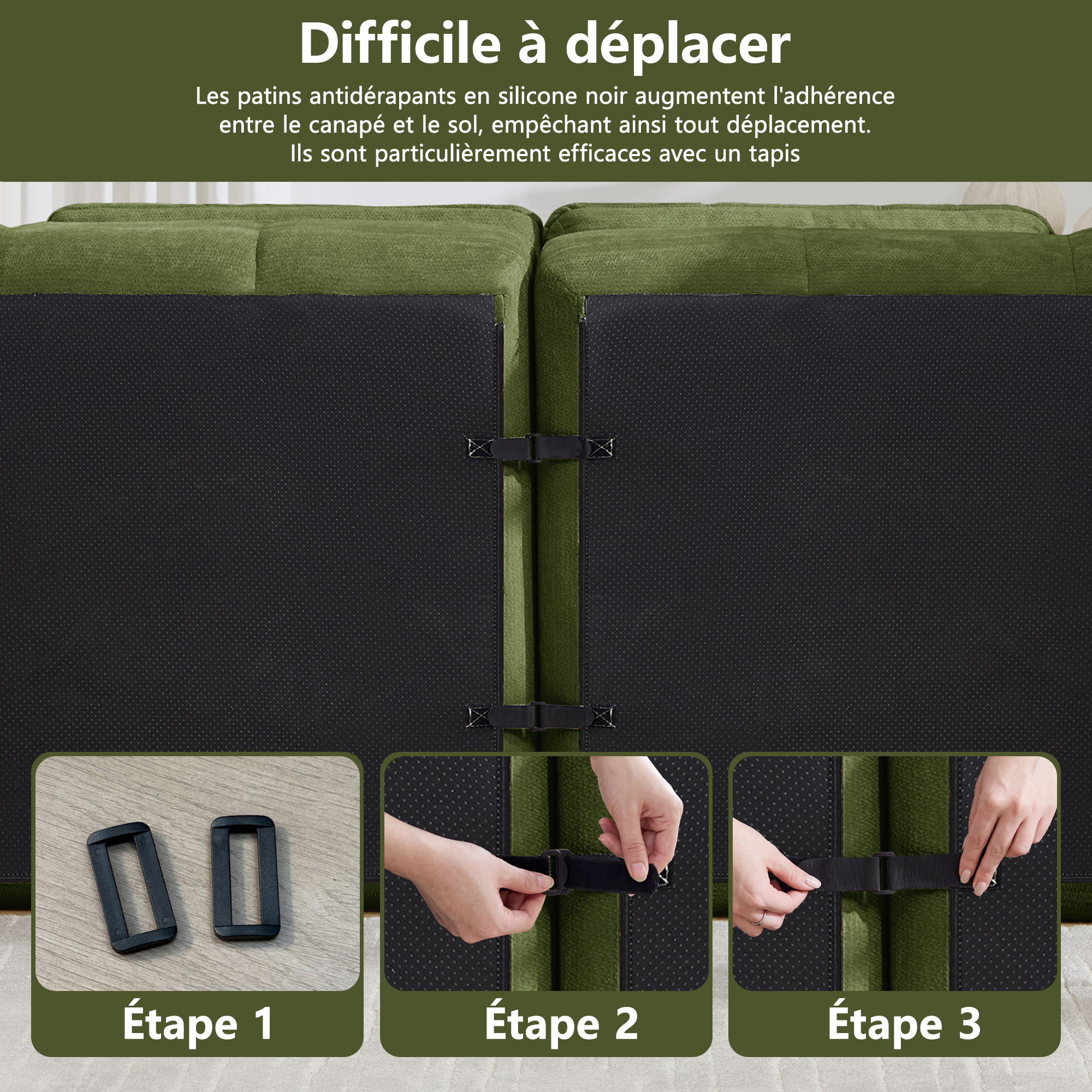 Modules connectables du canapé 3+1 places